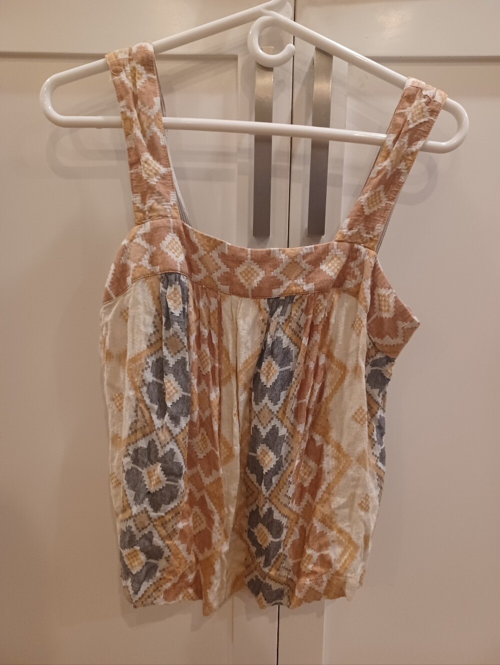 🤎🤍ANTHROPOLOGIE BOHO TANK TOP SMALL